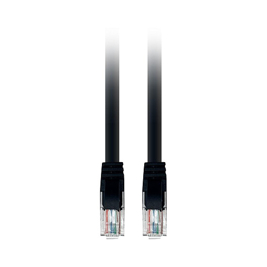 Câble RJ45 Textorm Câble RJ45 CAT 5E UTP (noir) - 5 m - Autre vue