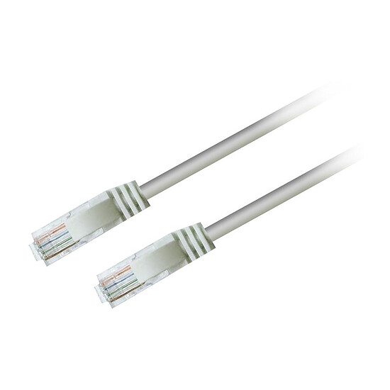 Câble RJ45 Textorm Câble RJ45 CAT 5E UTP (blanc) - 5 m - Autre vue