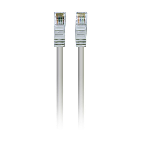 Câble RJ45 Textorm Câble RJ45 CAT 5E UTP (blanc) - 5 m - Autre vue