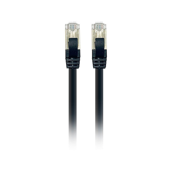 Câble RJ45 Textorm Câble RJ45 CAT 7 SSTP (noir) - 0.5 m - Autre vue