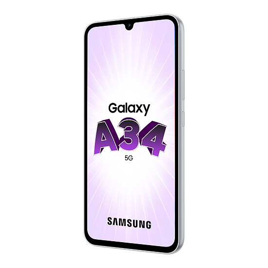 Smartphone reconditionné Samsung Galaxy A34 5G (Argent) - 128 Go · Reconditionné - Autre vue