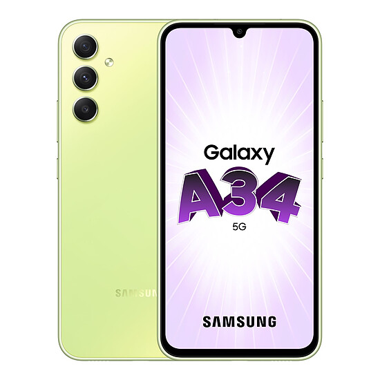 Smartphone Samsung Galaxy A34 5G (Lime) - 128 Go