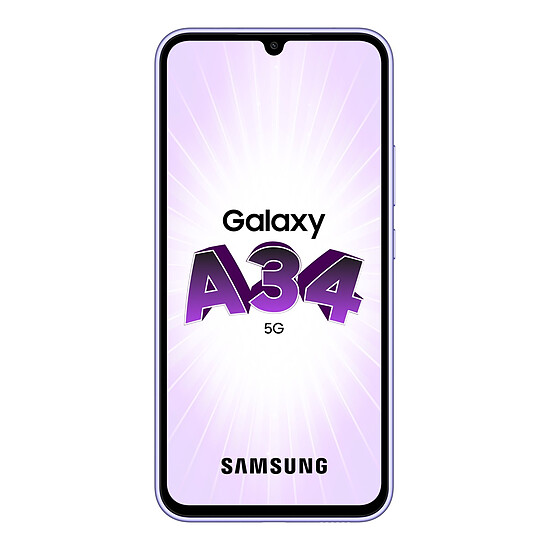 Smartphone reconditionné Samsung Galaxy A34 5G (Lavande) - 128 Go · Reconditionné - Autre vue