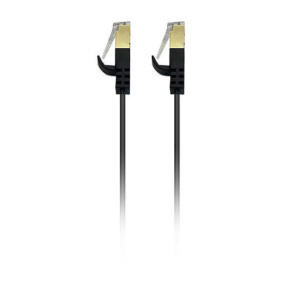 Câble RJ45 Textorm Câble RJ45 Plat CAT 8.1 U/FTP (noir) - 10 m - Autre vue