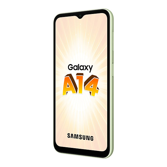 Smartphone reconditionné Samsung Galaxy A14 (Lime) - 64 Go - 4 Go · Reconditionné - Autre vue