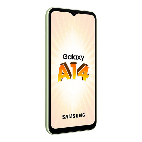 Smartphone reconditionné Samsung Galaxy A14 (Lime) - 64 Go - 4 Go · Reconditionné - Autre vue