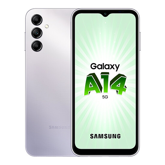Smartphone Samsung Galaxy A14 5G (Argent) - 64 Go - 4 Go