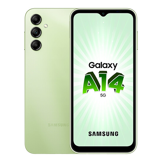 Smartphone Samsung Galaxy A14 5G (Lime) - 64 Go - 4 Go