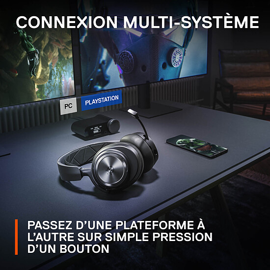 Casque micro SteelSeries Arctis Nova Pro Wireless - Noir - Autre vue