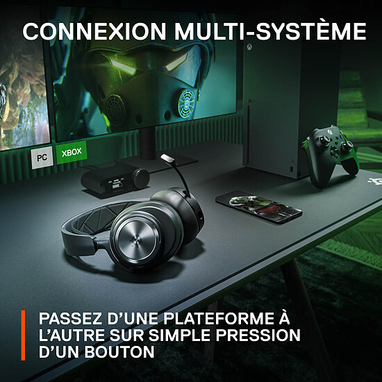 Casque micro SteelSeries Arctis Nova Pro Wireless - Xbox Edition - Noir - Autre vue