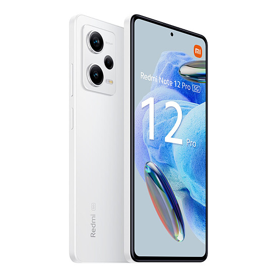 Smartphone reconditionné Xiaomi Redmi Note 12 Pro 5G (blanc) - 128 Go · Reconditionné - Autre vue