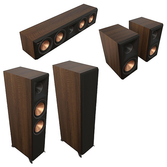 Ensemble Home-Cinéma Yamaha RX-A4A Noir + Klipsch Pack HCM RP-8000F II Noyer - Autre vue