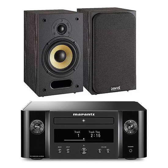 Mini-chaine Marantz Melody X M-CR612 Noir + Davis Acoustics Ariane 1 Noir