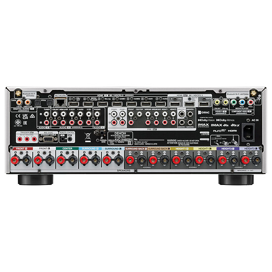 Ampli Home-Cinéma DENON AVC-X4800H Argent - Autre vue