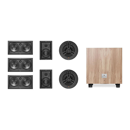 Enceintes HiFi / Home-Cinéma Triangle Pack SECRET LCR7 5.1.2 avec TALES 340 Chêne Clair - Autre vue