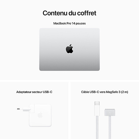 MacBook reconditionné Apple MacBook Pro M2 Pro 14" Argent 16Go/1To (MPHJ3FN/A) · Reconditionné - Autre vue