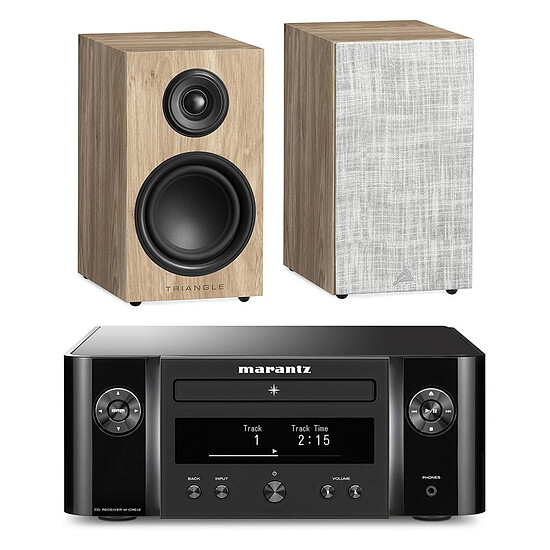 Mini-chaine Marantz Melody X M-CR612 Noir + Triangle Elara LN01 Chêne clair - Autre vue