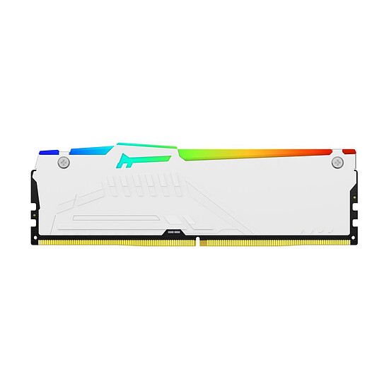 Mémoire RAM Kingston Fury Beast White RGB - 2 x 16 Go (32 Go) - DDR5 5600 MHz - CL36 - Autre vue
