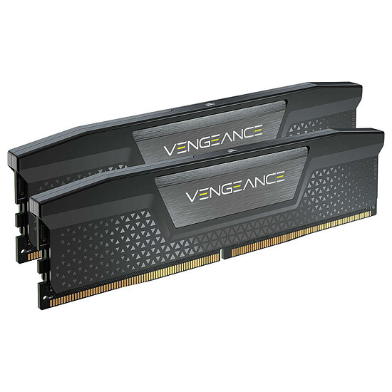 Mémoire RAM Corsair Vengeance Black - 2 x 16 Go (32 Go) - DDR5 6000 MHz - CL30 - Autre vue