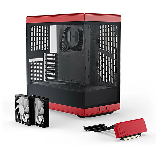 Boîtier PC Hyte Y40 - Rouge - Autre vue
