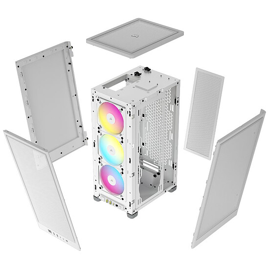 Boîtier PC Corsair 2000D RGB Airflow - Blanc - Autre vue