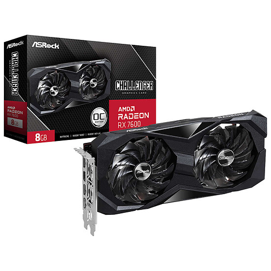 Carte graphique ASRock Radeon RX 7600 Challenger 8GB OC