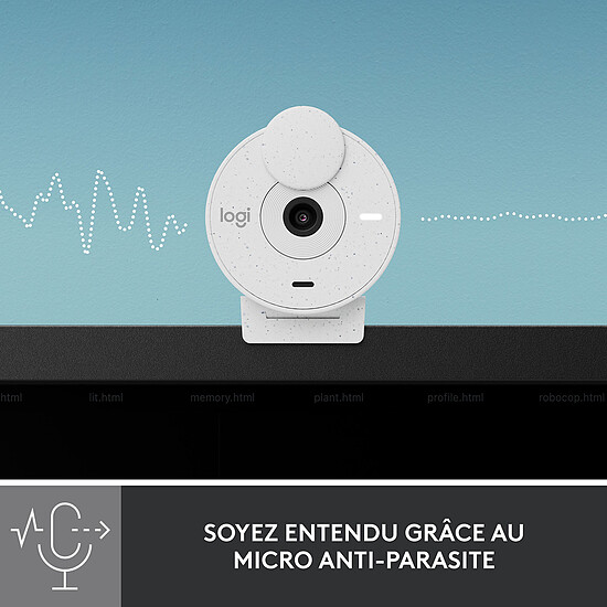 Webcam Logitech Brio 300 - Blanc - Autre vue