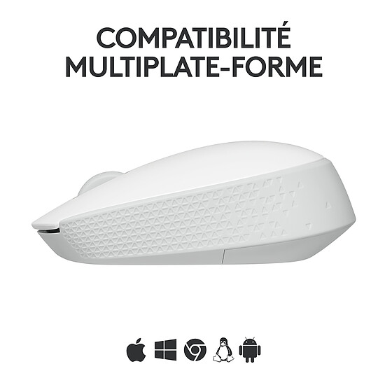 Souris PC Logitech M171 - Blanc cassé - Autre vue