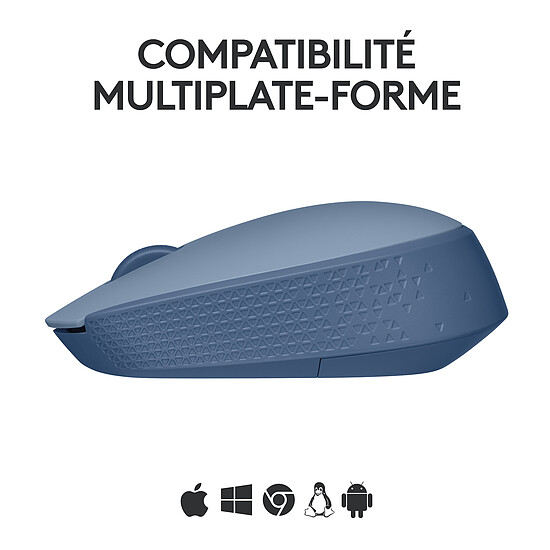 Souris PC Logitech M171 - Bleu gris - Autre vue