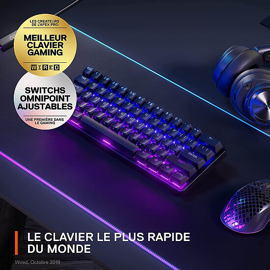 Clavier PC SteelSeries Apex Pro Mini Wireless - SteelSeries OmniPoint 2.0 - Autre vue
