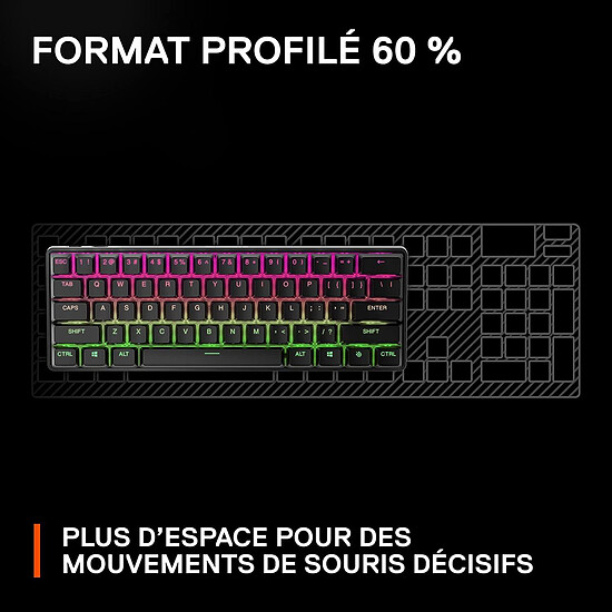 Clavier PC SteelSeries Apex Pro Mini Wireless - SteelSeries OmniPoint 2.0 - Autre vue