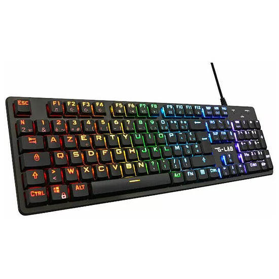 Clavier PC The G-Lab Keyz Platinium - Outemu Low Profile Red - Autre vue