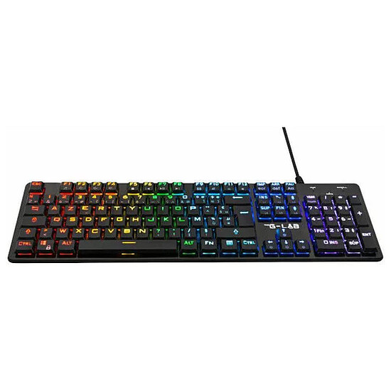 Clavier PC The G-Lab Keyz Platinium - Outemu Low Profile Red - Autre vue