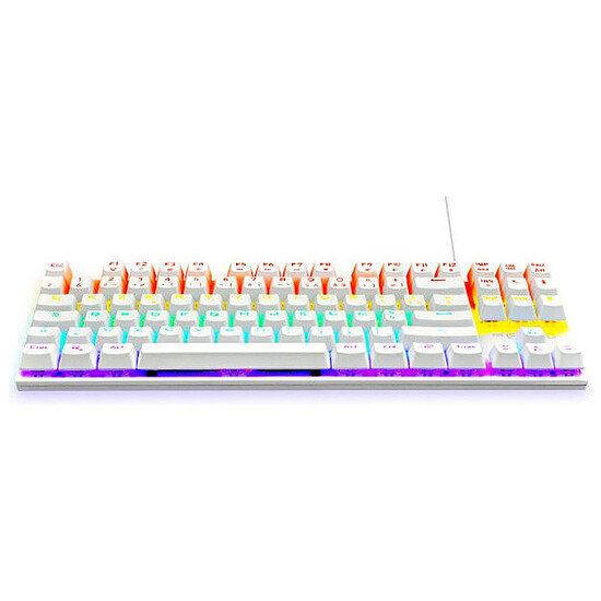 Clavier PC The G-Lab Keyz Mercury TKL - Blanc - Outemu Red - Autre vue