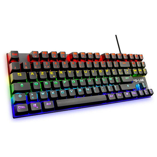 Clavier PC The G-Lab Keyz Mercury TKL - Noir - Outemu Red - Autre vue
