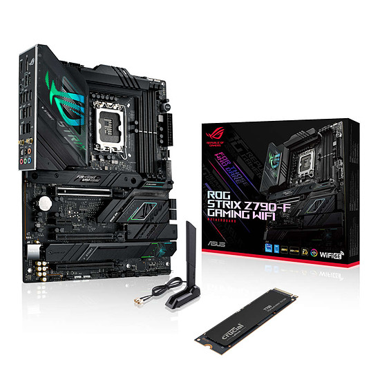 Carte mère Asus ROG STRIX Z790-F GAMING WI-FI + SSD Crucial T700 1 To