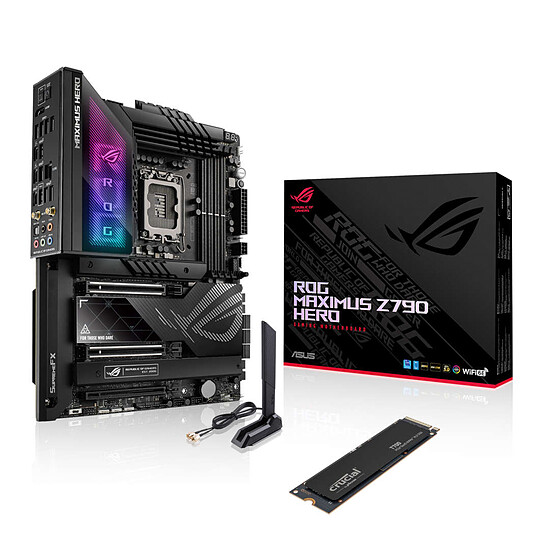 Carte mère Asus ROG MAXIMUS Z790 HERO + SSD Crucial T700 2 To