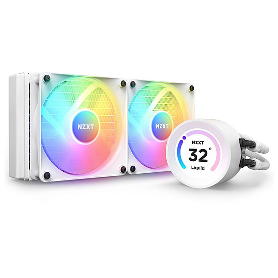 Refroidissement processeur NZXT Kraken Elite 280 RGB - Blanc