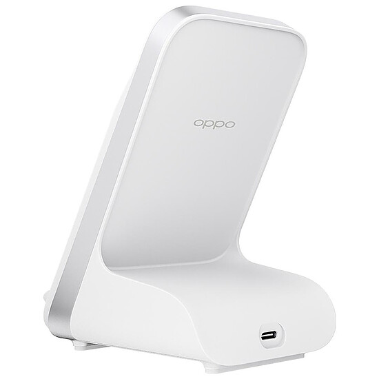 Montre connectée Oppo Watch Aluminium (Noir - Bracelet Fluoroélastomère Noir) - Wi-Fi - 46 mm + Chargeur Sans Fil Air VOOC - Autre vue