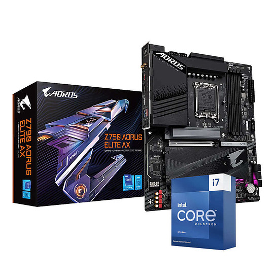 Kit upgrade PC Intel Core i7 13700KF - Gigabyte Z790 AORUS ELITE AX