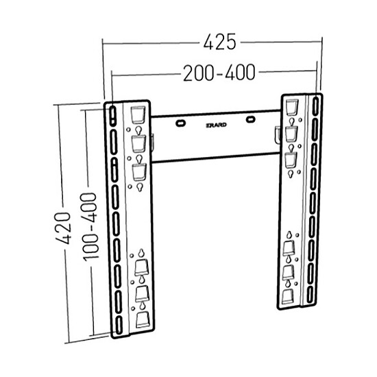 Support TV Erard Applik 45004 - Autre vue