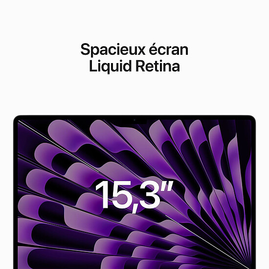 MacBook reconditionné Apple MacBook Air M2 15 pouces (2023) Gris sidéral 8Go/256 Go (MQKP3FN/A) · Reconditionné - Autre vue