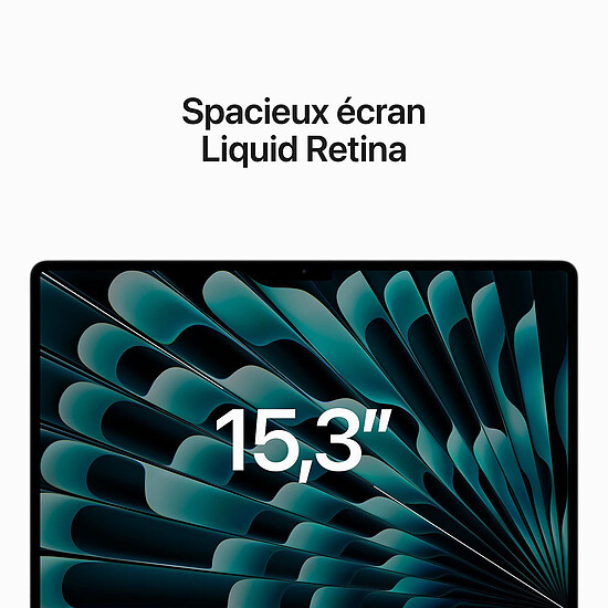 MacBook reconditionné Apple MacBook Air M2 15 pouces (2023) Argent 8Go/256 Go (MQKR3FN/A) · Reconditionné - Autre vue