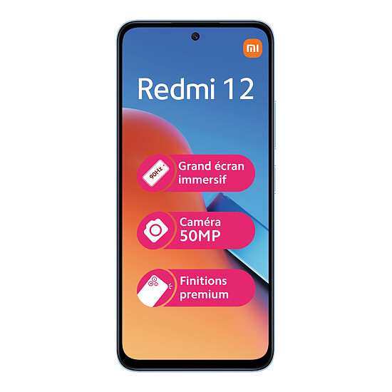 Smartphone reconditionné Xiaomi Redmi 12 (Bleu) - 256 Go · Reconditionné - Autre vue