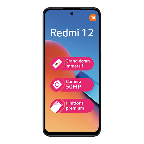 Smartphone reconditionné Xiaomi Redmi 12 (Noir) - 256 Go · Reconditionné - Autre vue