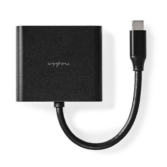 Hub USB Nedis Hub USB-C - Noir - 10 cm - Autre vue