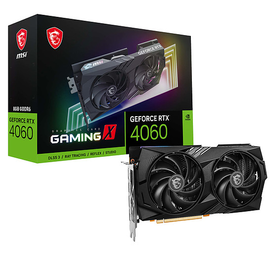 Carte graphique MSI GeForce RTX 4060 GAMING X 8G