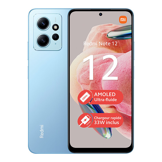 Smartphone Xiaomi Redmi Note 12 (bleu) - 128 Go
