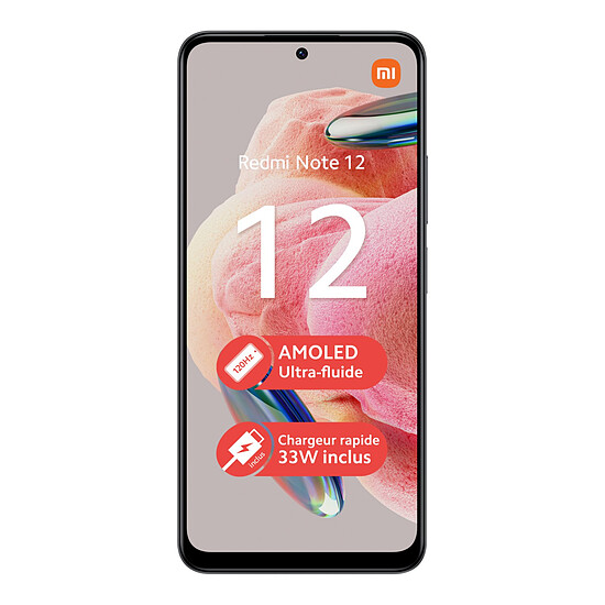 Smartphone reconditionné Xiaomi Redmi Note 12 (gris) - 128 Go · Reconditionné - Autre vue