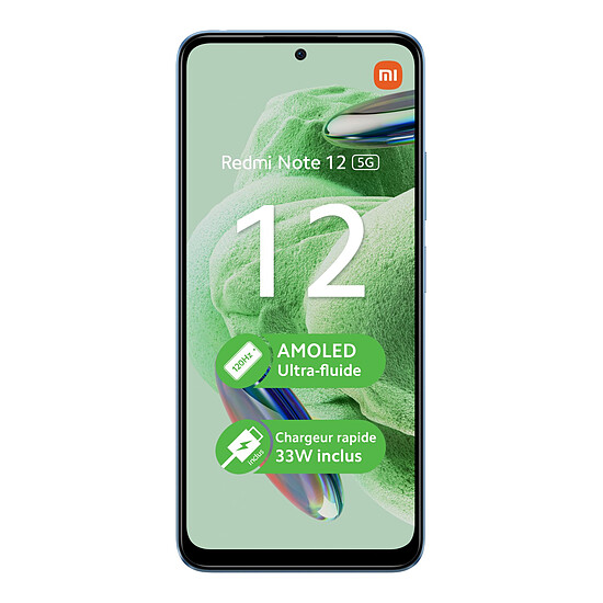 Smartphone reconditionné Xiaomi Redmi Note 12 5G (bleu) - 128 Go · Reconditionné - Autre vue